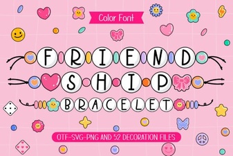 Friendship Bracelet Font Design Ideas