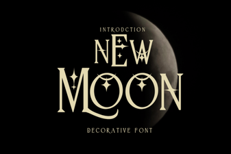New Moon Font Design and Creative Projects