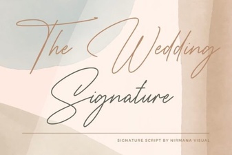 The Wedding Signature Font Design Trends